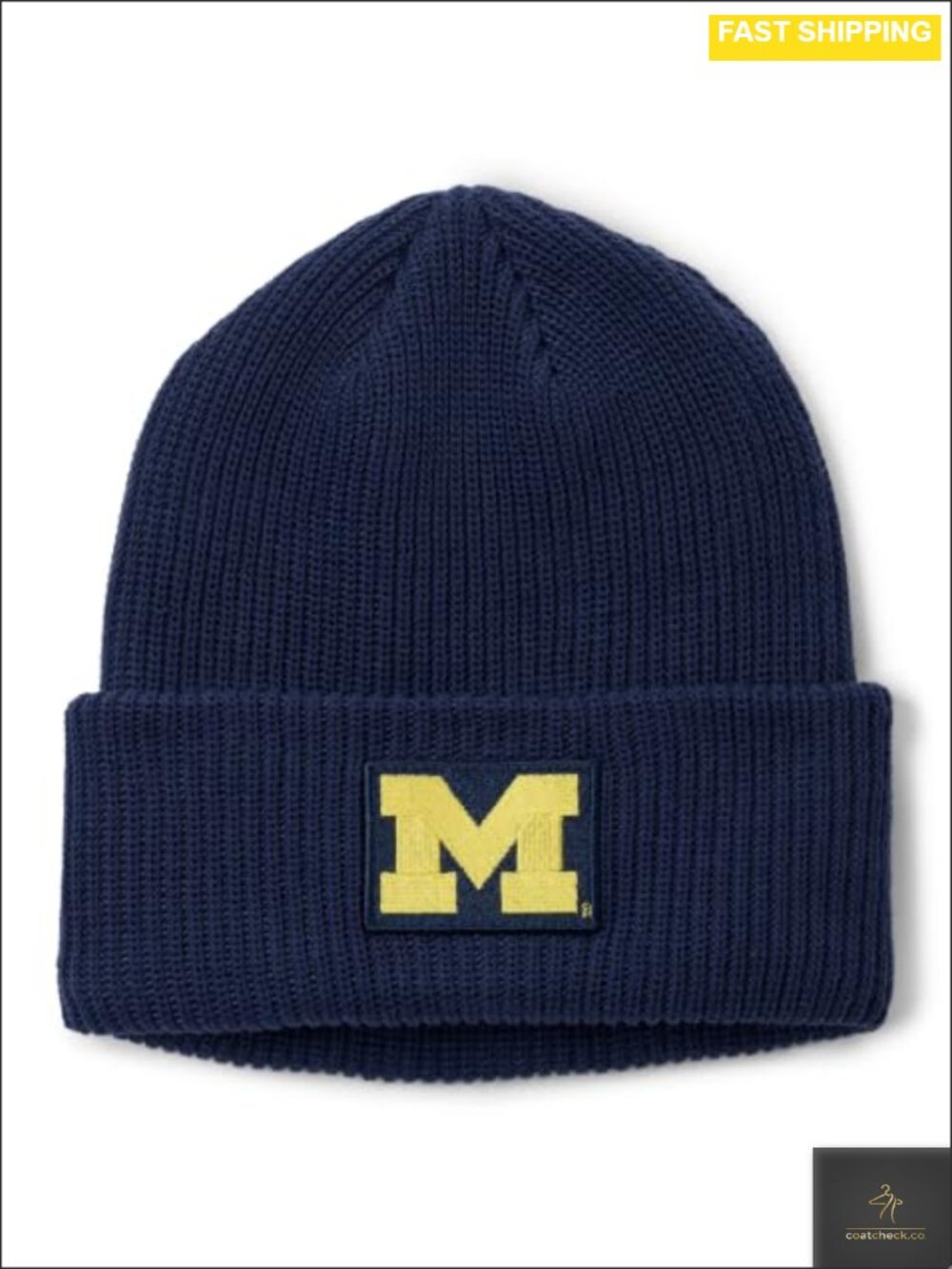 Unisex Collegiate Knit Beanie Cuffed Recycled School Logo One Size